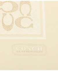 Coach 35" Textured Signature C Printed Silk Square