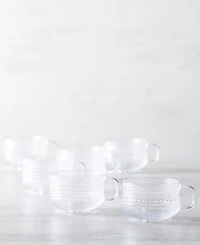 Fortessa Jupiter Clear Tea/Cappuccino Cup 13.5oz, Set of 6
