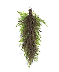 National Tree Company 30 Fern and Astilbe Flowers Teardrop