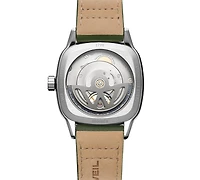 Raymond Weil Men's Swiss Automatic Freelancer Green Leather Strap Watch 40mm