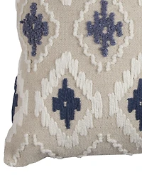 Rizzy Home Ikat Polyester Filled Decorative Pillow, 20" x 20"