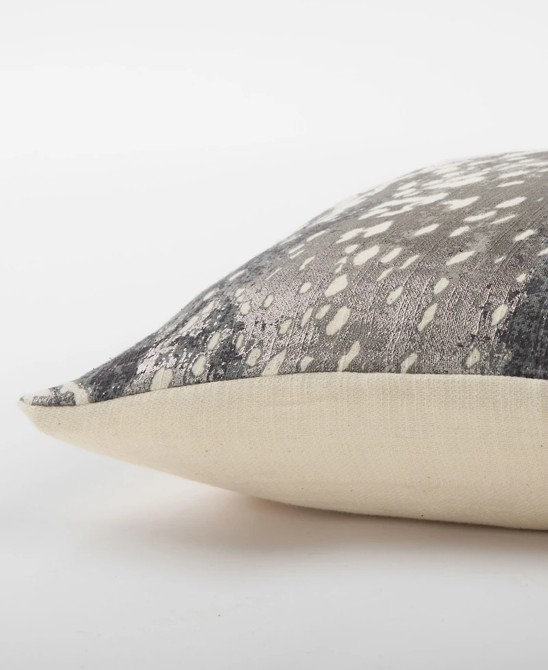 Rizzy Home Abstract Design Polyester Filled Decorative Pillow, 14" x 26"