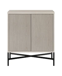 Hudson & Canal Brighton 28" Wide Rectangular Accent Cabinet in Alder White