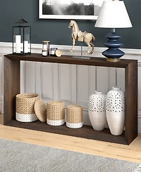 Hudson & Canal Osmond 55" Wide Rectangular Console Table in Alder