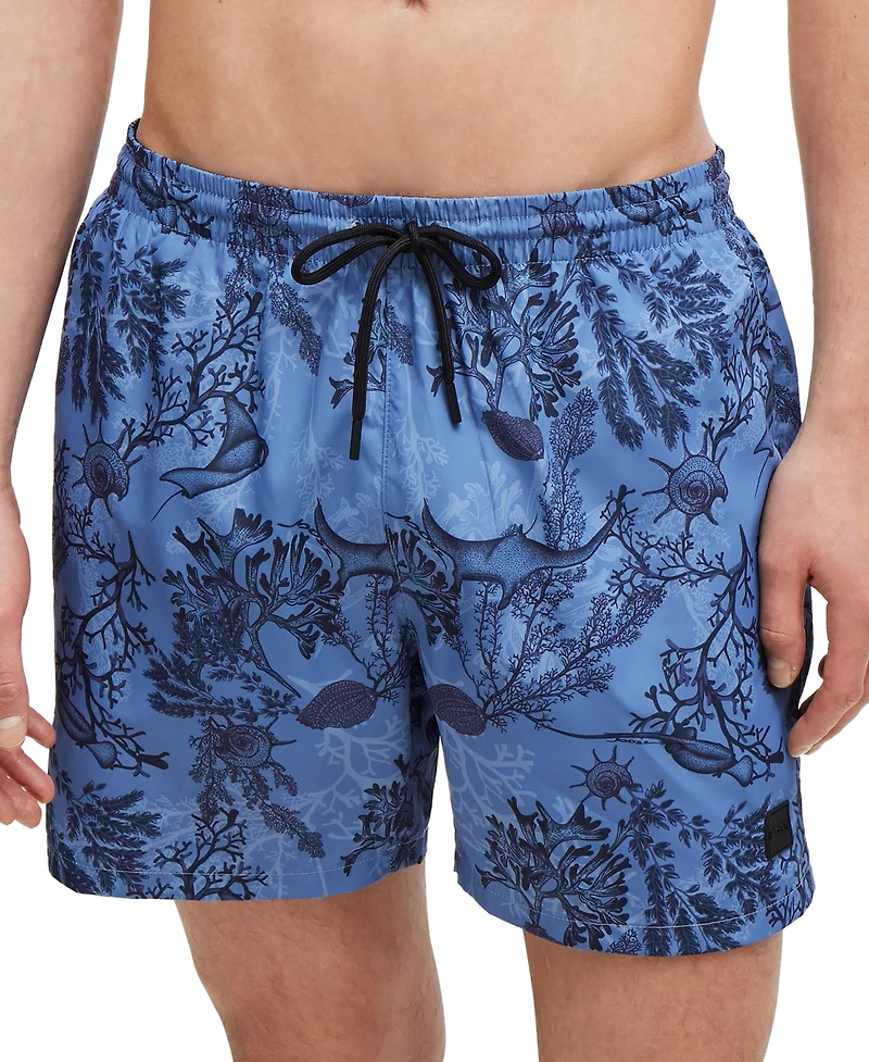 Boss by Hugo Men's Logo-Badge Swim Shorts