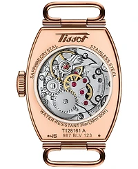 Tissot Women's Swiss Automatic Porto Brown Leather Strap Watch 22mm