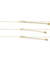 Unwritten Cubic Zirconia Heart Y-Neck Layered Necklace Set
