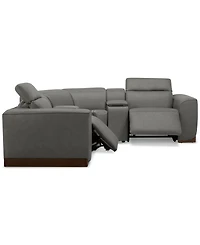 Lovro 5-Pc. Leather Sofa with 2 Power Motion Chairs & Consoles, Created for Macy's