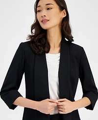Kasper Women's Shawl Collar Open-Front Blazer