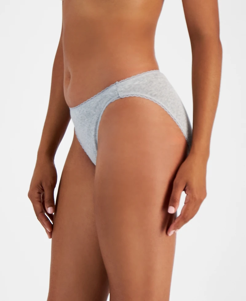 Charter Club Women's Cotton Pointelle Bikini Underwear, Created for Macy's