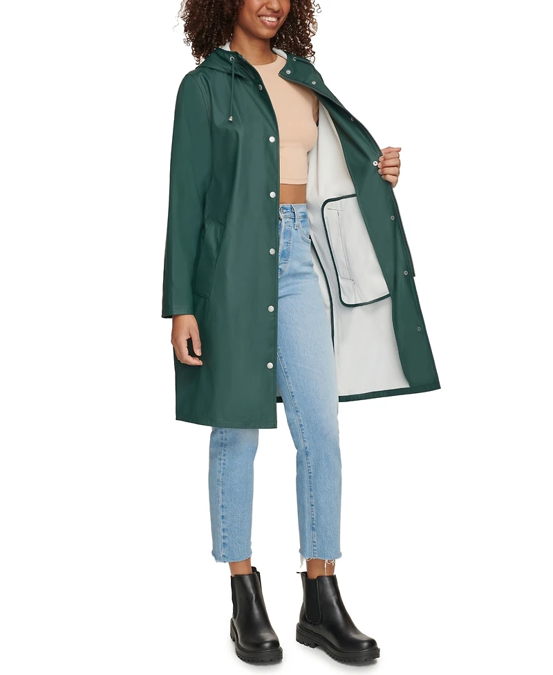 Levi's Women's Long Hooded Rain Coat
