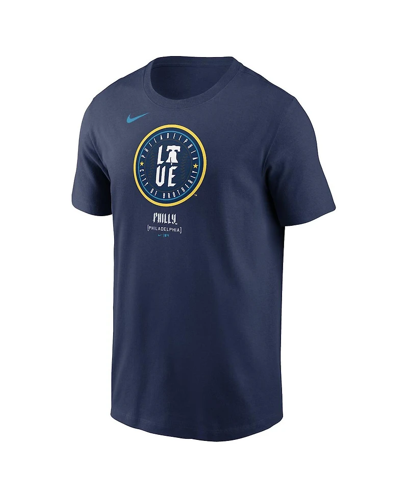 Nike Men's Navy Philadelphia Phillies 2024 City Connect Large Logo T-Shirt