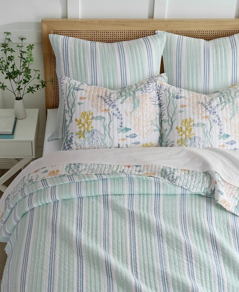 Levtex Ocean Meadow 2-Pc. Sham Set, European