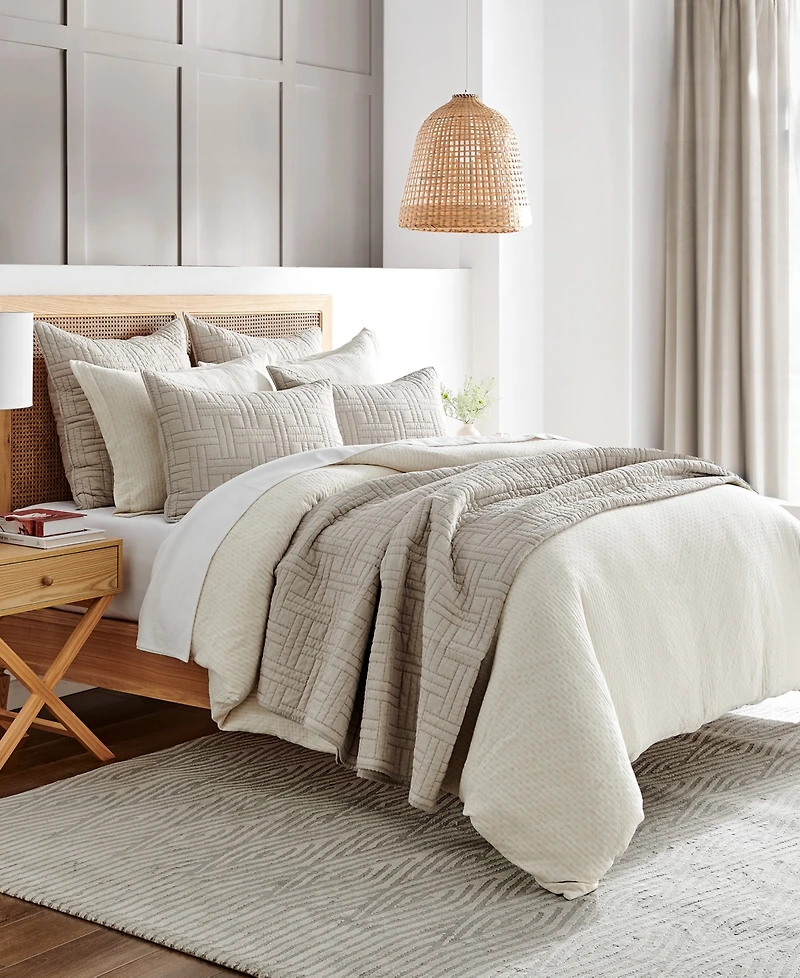 Levtex Melange Stitch Stitching 3-Pc. Quilt Set, Full/Queen