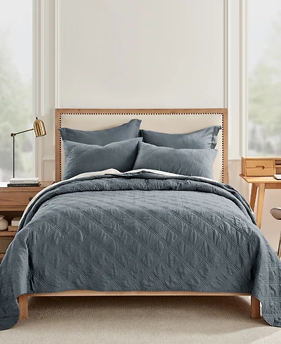 Levtex Washed Linen Relaxed Textured Quilt, King