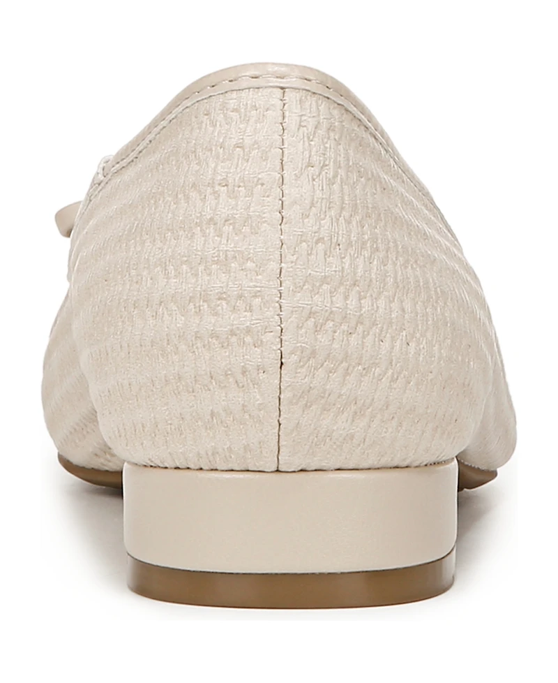 LifeStride Cheers Woven Ballet Flats - Almond Milk Faux Leather