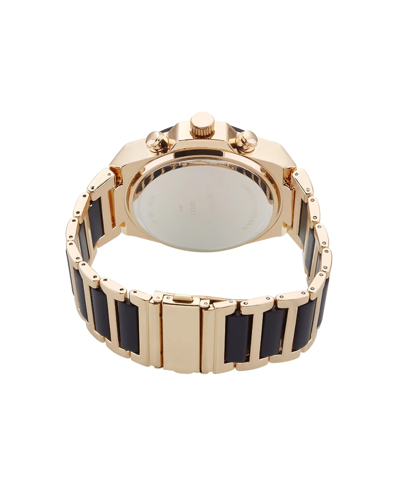 Ed Hardy Men's Brushed Gold-Tone Metal Bracelet Watch 52mm