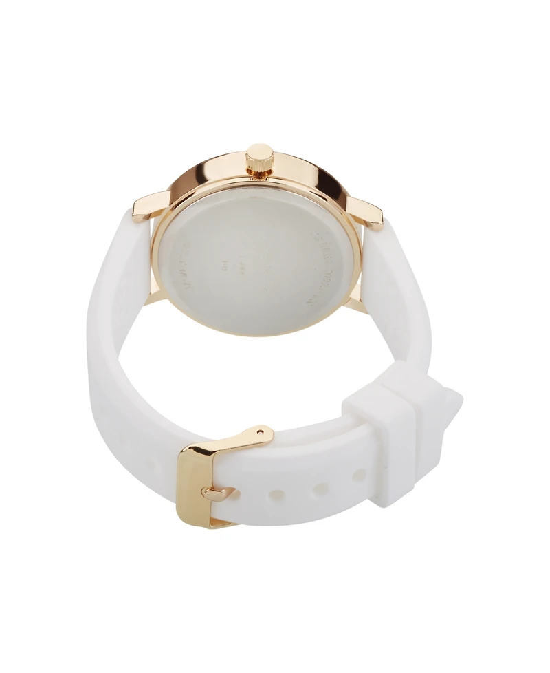 Ed Hardy Women's Quartz White Silicone Strap Watch 38mm