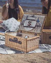 Picnic Time Disney Mickey Mouse Minnie Mouse Classic Picnic Basket, Service for 2