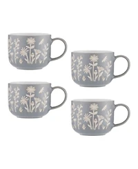 Mason Cash In The Meadow Set of 4 Blue Daisy Mugs