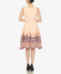 Women's Fit and Flare Knee Length Dress