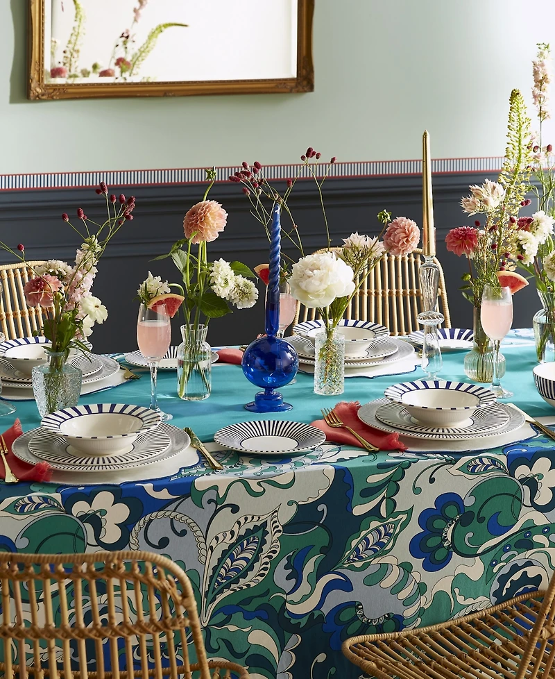 Spode Blue Italian Steccato 16 Pc. Dinnerware Set, Service for 4