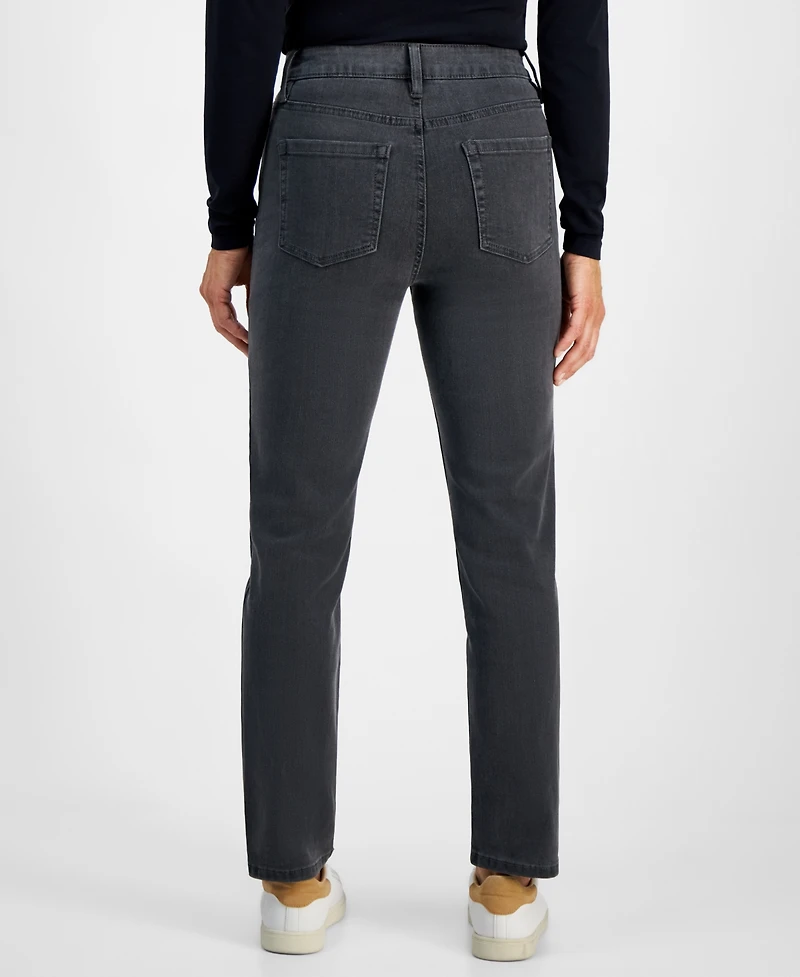 Style & Co Women's High Rise Straight-Leg Jeans, Regular, Short and Long Lengths