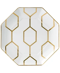 Wedgwood Gio Gold Octagonal Accent Plate White