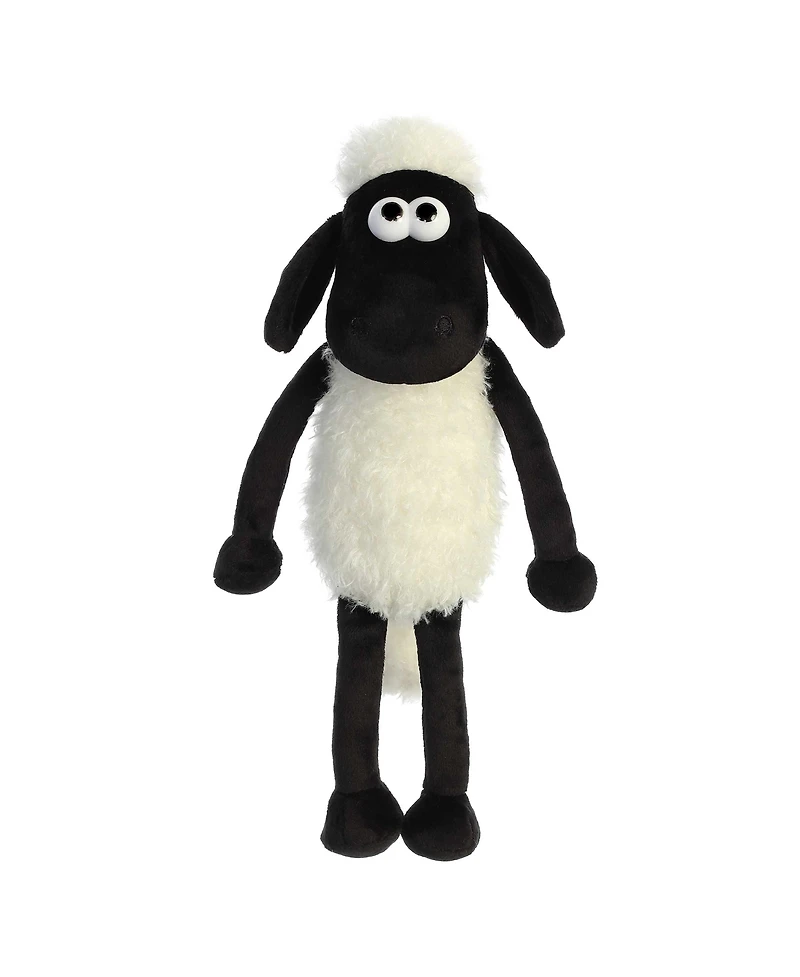 Aurora Medium Shaun The Sheep Playful Plush Toy White 11"