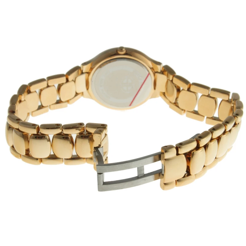 Swiss Edition Women's 23k Gold Plated Dress Bracelet Watch