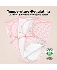 KeaBabies 3pk Soothe Zippy Baby Swaddles 0-6 Months, Newborn Sleep Sacks, Zipper Swaddle, Wearable Swaddle Blanket