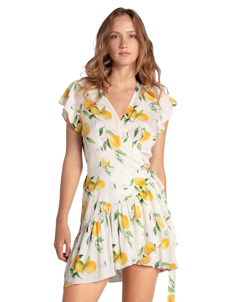 Belle & Bloom Women's Love Shack Mini Wrap Dress