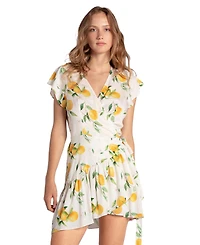 Belle & Bloom Women's Love Shack Mini Wrap Dress