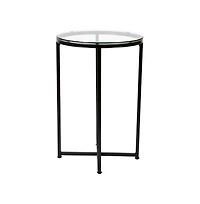 Fairdale End Table With Round Cross Brace Frame