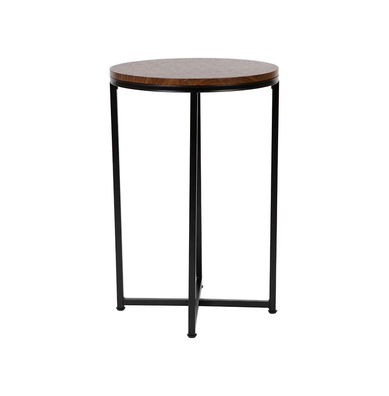Fairdale End Table With Round Cross Brace Frame