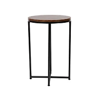 Fairdale End Table With Round Cross Brace Frame