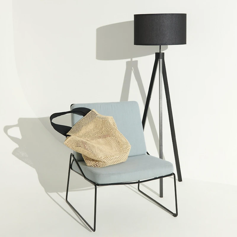 Brightech Eden 58" Led Traditional Tripod Floor Lamp with Fabric Drum Shade