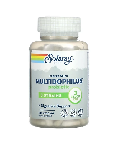 Solaray Freeze Dried Multidophilus Probiotic 3 Billion Cfu - 180 VegCaps