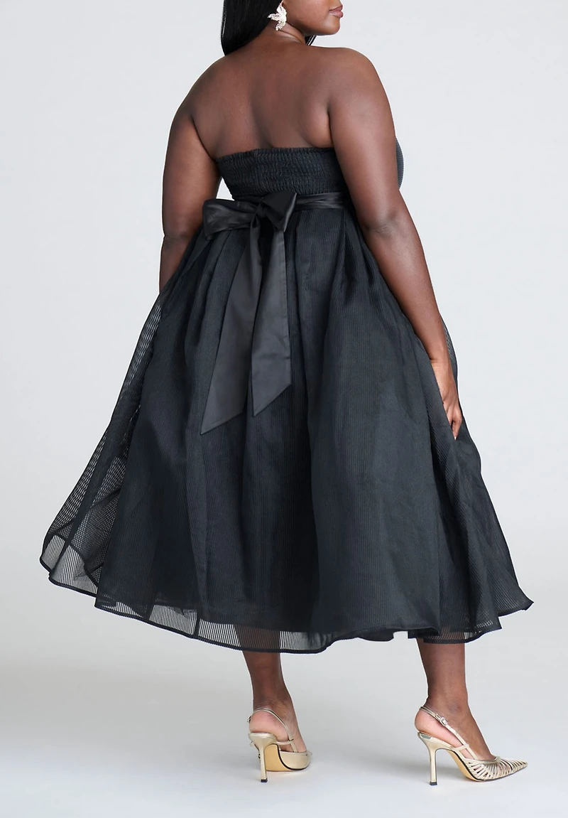 Eloquii Women's Strapless Crinoline Dress