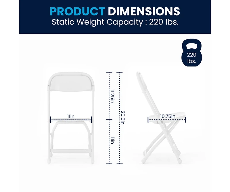 10 Pack Kids Plastic Folding Chair Daycare Home School Furniture