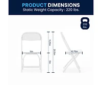 10 Pack Kids Plastic Folding Chair Daycare Home School Furniture