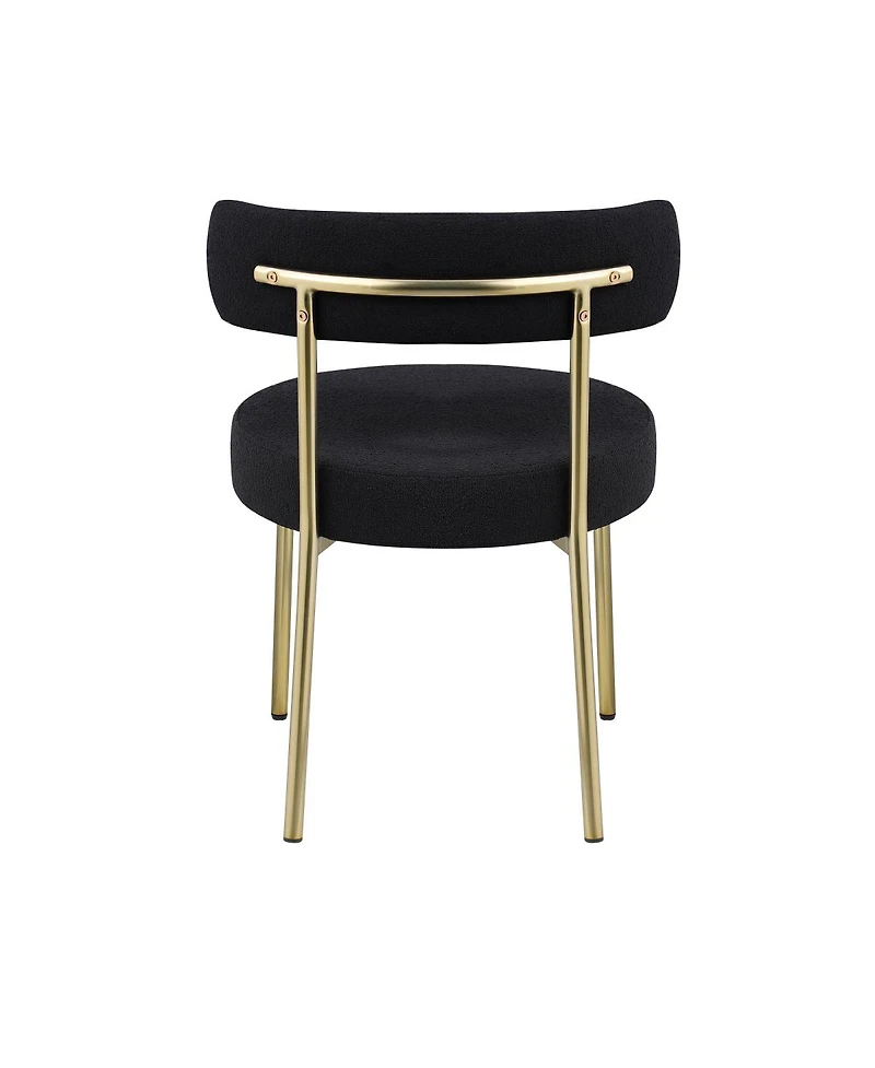 Streamdale Set of 2 Mid-Century Modern Boucle Dining Chairs