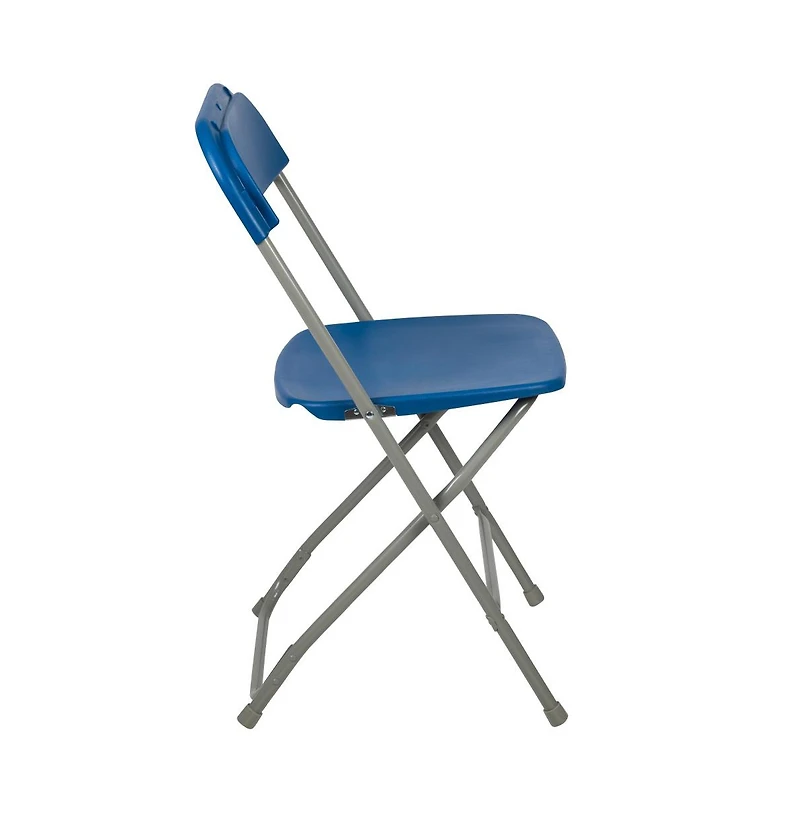 Set Of 10 Stackable Folding Plastic Chairs