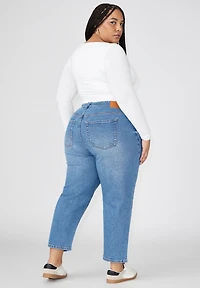 Eloquii Plus The Naomi Comfort Stretch Straight Leg Jean Crop