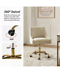 Hulala Home Modern Cute Desk Chair with Adjustable Swivel