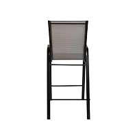 Emma+Oliver 4 Pack Outdoor Barstools With Flex Comfort Material-Patio Stool