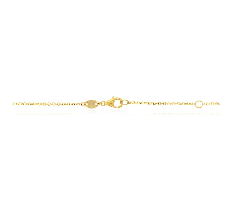 The Lovery Mother of Pearl Single Clover Necklace 14K Gold
