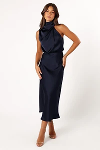 Petal and Pup Women's Anabelle Halter Neck Midi Dress