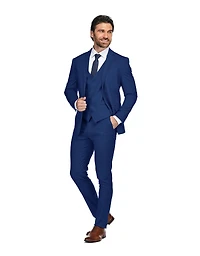 Gino Vitale Men's Skinny Fit 3-Piece Suit