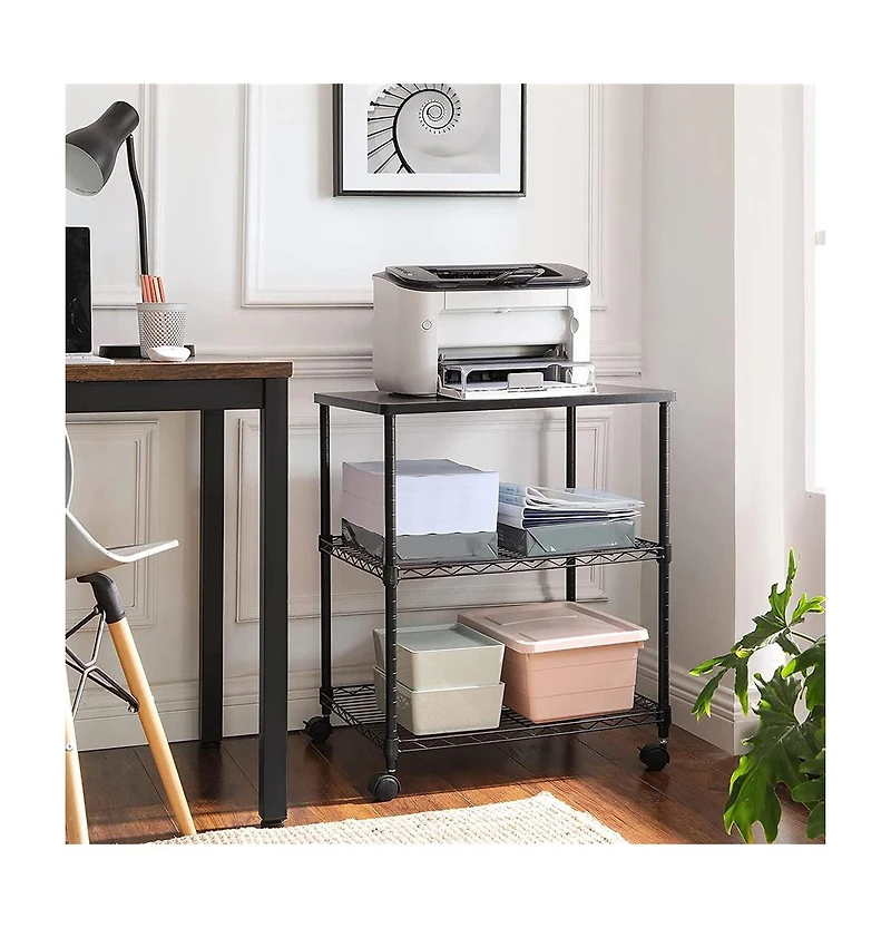 Slickblue 3-Tier Rolling Printer Cart